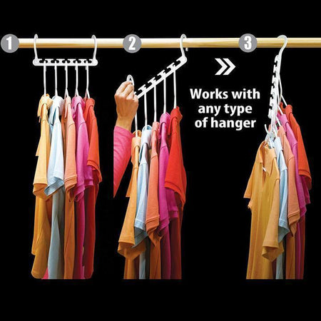 (80% OFF Today) Magic Hangers Closet Space Saving ( Plastic and Metal )