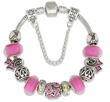 Breast Cancer Awareness Charm Bracelet Limited Edition