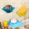 Double Suction Cup Sink Sponge Kitchen Holder Home Goods Utensils Drying Rack Holder Storage Organizer Paper Towel