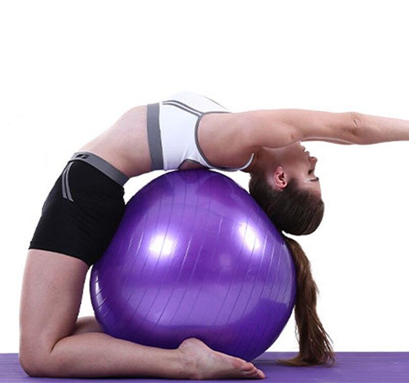 Home Fitness Yoga Balls Anti-Pressure Explosion-Proof Gym Balance Exercise Fitball Pilates Workout Massage Ball 75cm 65cm 55cm