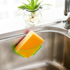 Double Suction Cup Sink Sponge Kitchen Holder Home Goods Utensils Drying Rack Holder Storage Organizer Paper Towel