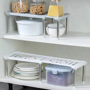 Home Closet Organizer Storage Shelf for Kitchen Rack Space Saving Wardrobe Decorative Shelves Cabinet Holders